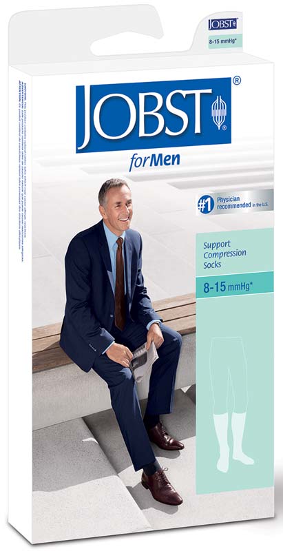 Image of Small, Black Supportwear For Men, 8-15 mmhg