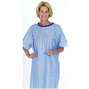 Image of Snapwrap Patient Gown, Blue Marble, One Size