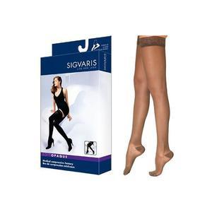 Image of Soft Opaque Thigh High with Grip-Top, 20-30, Medium, Short, Closed, Nude