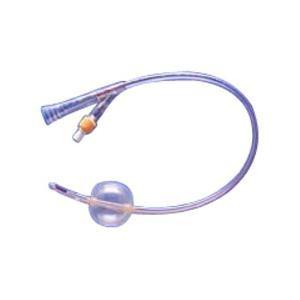 Image of Soft Simplastic Coude 2-Way Foley Catheter 16 Fr 30 cc