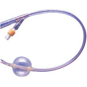 Image of Soft Simplastic Coude 2-Way Foley Catheter 18 Fr 30 cc