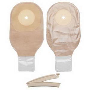 Image of Hollister SoftFlex One-Piece Drainable Pouch, Up to 2-1/2" Cut-to-Fit, Flat SoftFlex Skin Barrier, Clamp Closure, Transparent