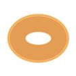 Image of Special Barrier #54 Oval Disc 1/2" x 1-1/8" I.D. 2-1/4" x 3-1/2" O.D.