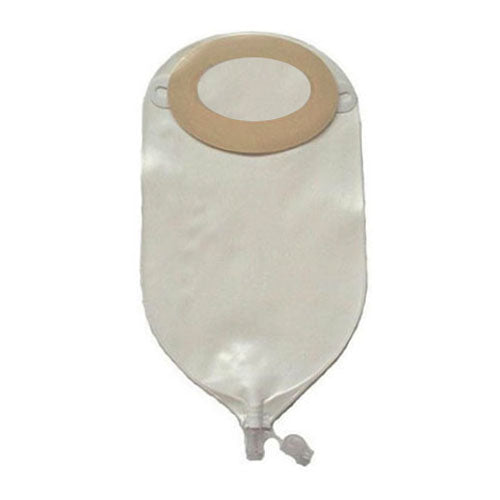 Image of Special Nu-Flex Adult Post-Op Drainable Pouch Custom Pre-Cut 1" x 1-1/8" Opening Convex, with Barrier #54