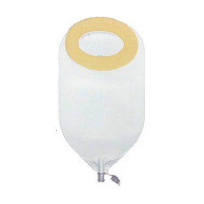 Image of Special Nu-Flex Adult Post-Op Urine Pouch Medium Oval 5/8" x 3/4" Pre-Cut Opening, Deep Convex
