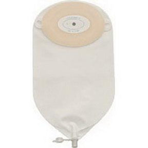 Image of Special Nu-Flex Oval Adult Post-Op Urinary Pouch 1-3/8" x 1-1/2" Opening with Small Double Barrel Foam Pad, Pre-Cut