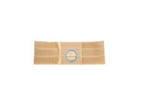 Image of Special Nu-Form 11" Beige Support Belt 3-1/4" Ring Placed 3/4" From Top 4" Double Layer Auxillary, Rear, 65" Overall, Left