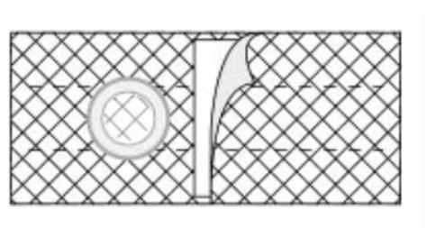 Image of Special Nu-Form 2-3/4" Opening Placed 3/4" from Bottom Right, Large