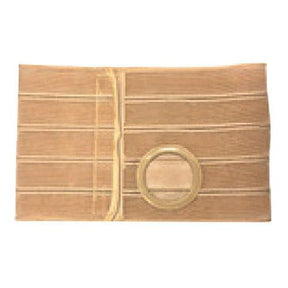Image of Special Nu-Form 9" Beige Support Belt 3-1/8" Belt Ring Placed 3" From Top, Contoured, Left, 2X-Large, Cool Comfort Elastic