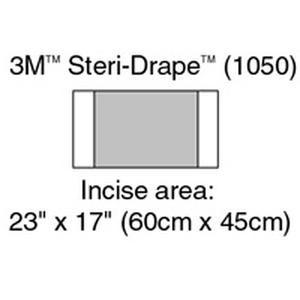 Image of 3M™ Steri-Drape™ Surgical Incise Drape, 23" x 17" Overall, Clear