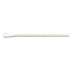 Image of Sterile Cotton-Tip Applicator with Rigid Wood Handle 3"
