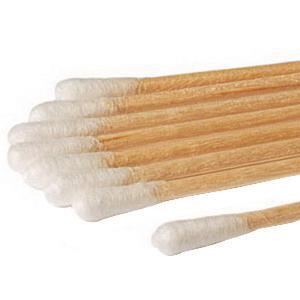 Image of Sterile Cotton-Tip Applicator with Wood Handle 6"