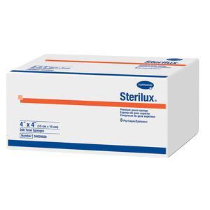 Image of Sterilux Non-Sterile Premium Gauze Sponge 4" x 4", 8-Ply