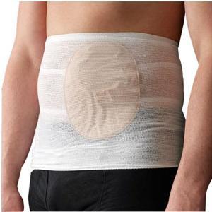 Image of StomaSafe Classic Ostomy Support Garment, Medium, 37-1/2" - 45-1/2" Hip Circumference, White