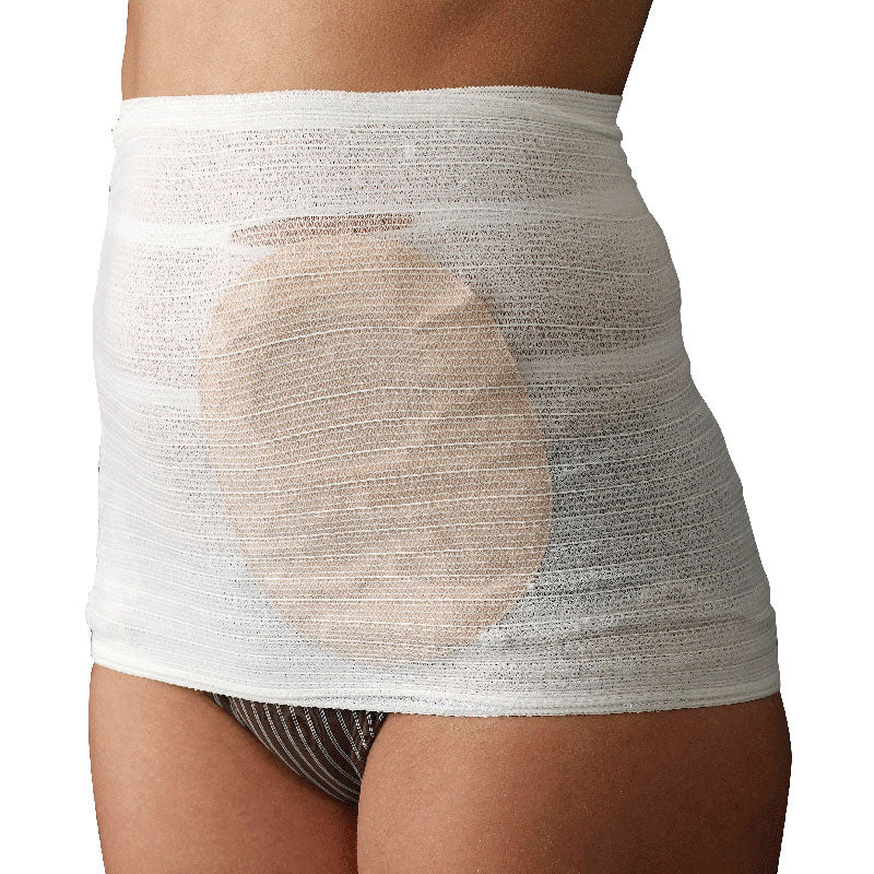 Image of StomaSafe Classic Ostomy Support Garment, Small, 31-1/2" - 39-1/2" Hip Circumference, White