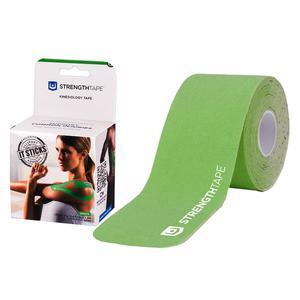 Image of StrengthTape Kinesiology Tape 5M Precut Roll, Green, 16'4" L x 2" W
