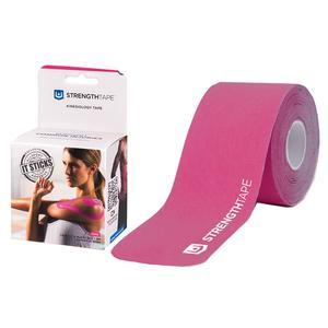 Image of StrengthTape Kinesiology Tape 5M Precut Roll, Pink, 16'4" L x 2" W