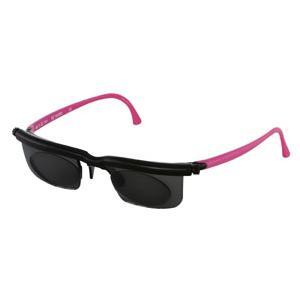 Image of Adlens Sundials™ Instantly Adjustable Eyewear Sunglasses Black and Pink Frame