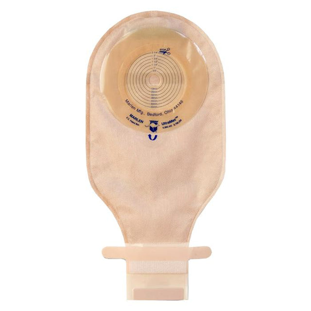 Image of SuperFlat Pouches 1-Piece Cut-To-Fit With Aquatack Hydrocolloid Barrier Transparent Backing Without Filter Kwick-Close Fastener