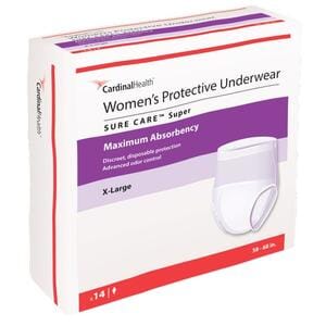 Image of SURE CARE Super Underwear for Women - Maximum Absorbency