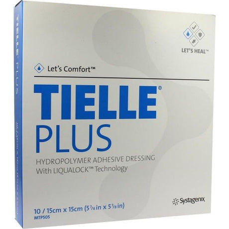 Image of Systagenix TIELLE® Plus Adhesive Hydropolymer Dressing 5-7/8" x 5-7/8"