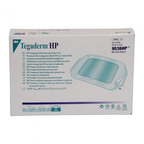 Image of Tegaderm HP (Holding Power) Transparent Film Dressing 4" x 4-3/4"