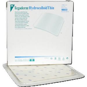 Image of Tegaderm Hydrocolloid Thin Dressing with Outer Clear Adhesive 4" x 4"