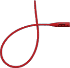 Image of Teleflex Medical Red Rubber Latex Robinson/Nelaton Catheter 16Fr 16" L, Sterile, Single-use