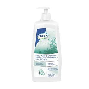 Image of Tena Body Wash and Shampoo Scent Free 33.8 fl. oz.
