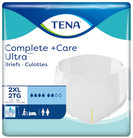 Image of TENA Complete +Care Ultra™ Unisex Incontinence Briefs, 2XL