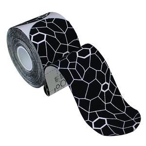 Image of Theraband Kinesiology Tape, Pre-cut Roll, Black/White, 2" x 16.4"