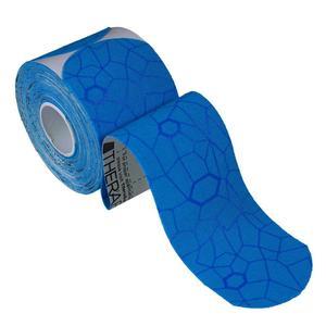 Image of Theraband Kinesiology Tape, Pre-cut Roll, Blue/Blue, 2" x 16.4"