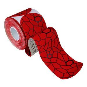 Image of Theraband Kinesiology Tape, Pre-cut Roll, Red/Black, 2" x 16.4"