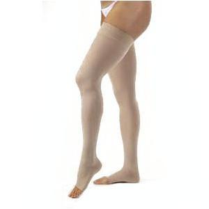 Image of Thigh High, Opaque, 20-30, Large, Silky Beige