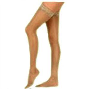 Image of Thigh High,20-30,Lrg,Bge,Clsd Toe,w/Silicone Dot