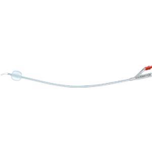 Image of Tiemann 2-Way 100% Silicone Foley Catheter 12 Fr 5 cc
