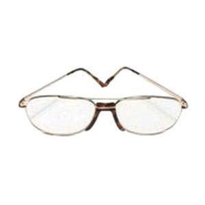 Image of Today's Optical Half Eye Fashion Reading Glass +3.0 Power, Plastic/Metal Frame, Silver/Chrome