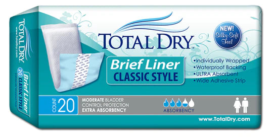 TotalDry Brief Liners – Save Rite Medical