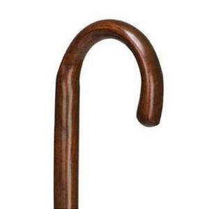 Image of Traditional Men's Wood Cane, 1", Walnut, 36" L