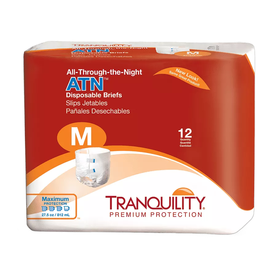 Image of Tranquility ATN All-Through-the-Night Disposable Briefs With Tabs