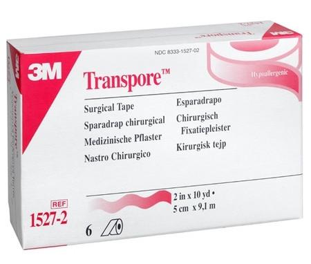 Transpore Standard Hypoallergenic Porous Plastic Tape 2