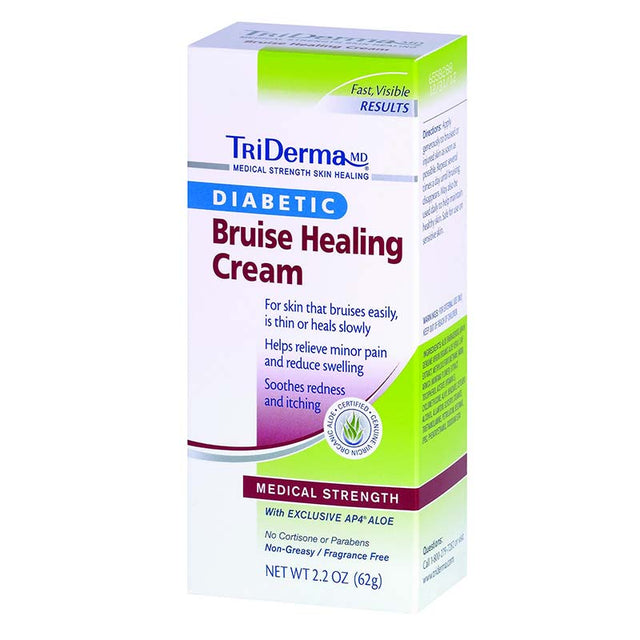 Image of TriDerma Diabetic Bruise Defense Healing Cream, 2.2 oz.