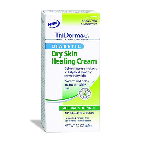 Image of TriDerma Diabetic Dry Skin Defense Healing Cream, 2.2 oz.