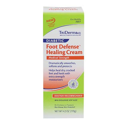 Image of TriDerma Diabetic Foot Defense Healing Cream, 4.2 oz.