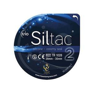 Image of Trio Siltac™ Silicone Ostomy Seal, 28 to 35mm Stoma, Size 2, Medium