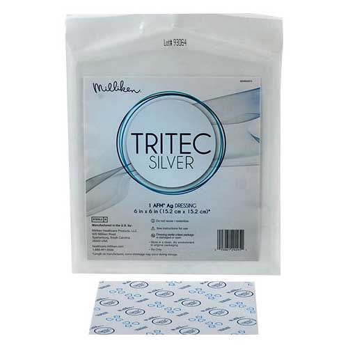 Image of Tritec Silver Antimicrobial Wound Contact Layer Dressing 6" x 6"