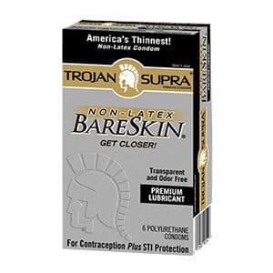 Image of Trojan™ Supra™ BareSkin™ Lubricated Condom 6 Count