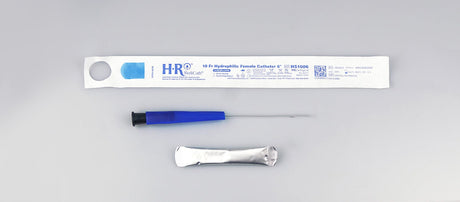 Image of TruCath Hydrophilic Catheter with water bag and touch free sleeve, 10FR, 6"
