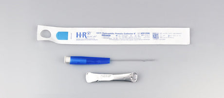 Image of TruCath Hydrophilic Catheter with water bag and touch free sleeve, 12FR, 6"