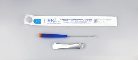 Image of TruCath Hydrophilic Catheter with water bag and touch free sleeve, 16FR, 6"